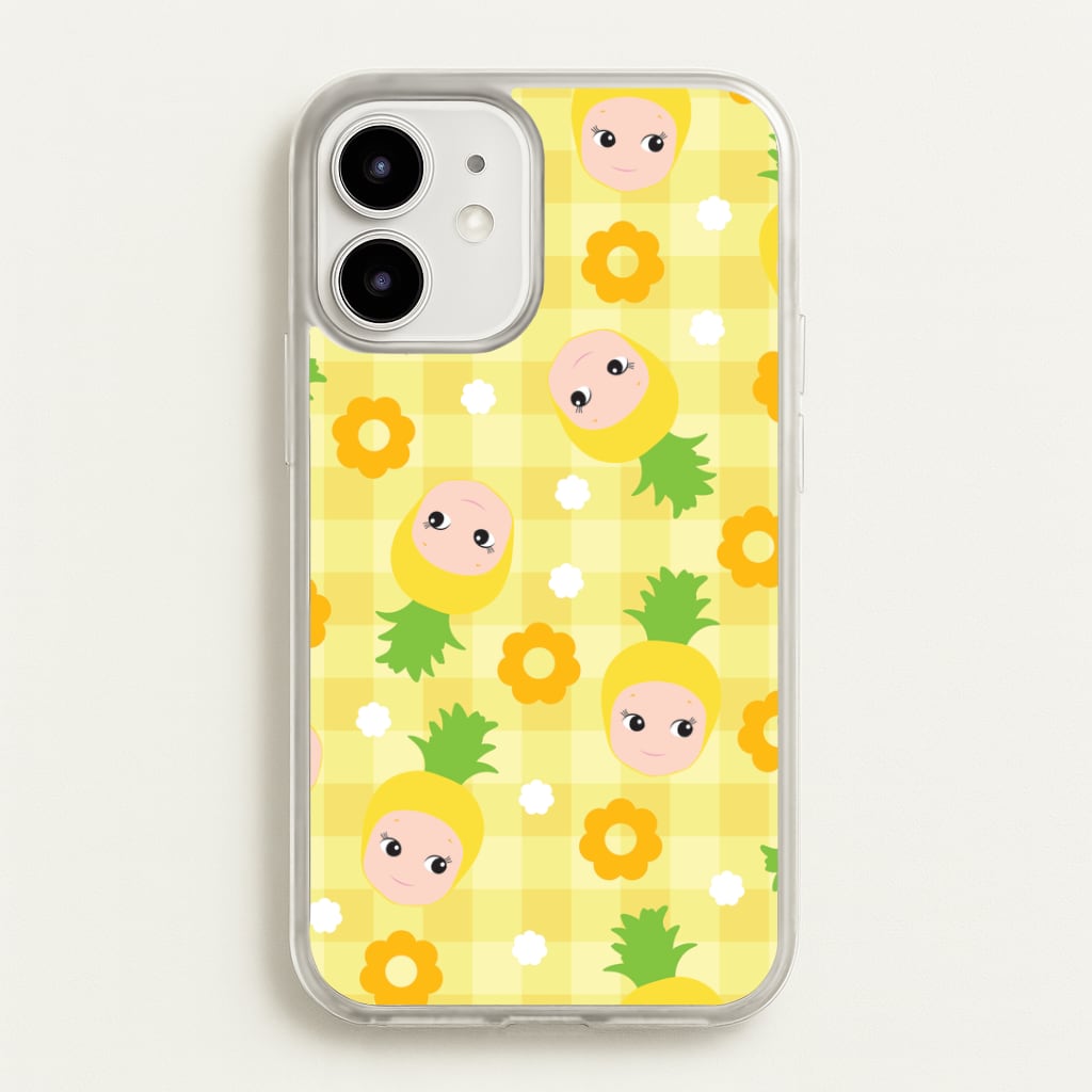 Pineapple Angel Pattern iPhone 12 / 12 Pro Case