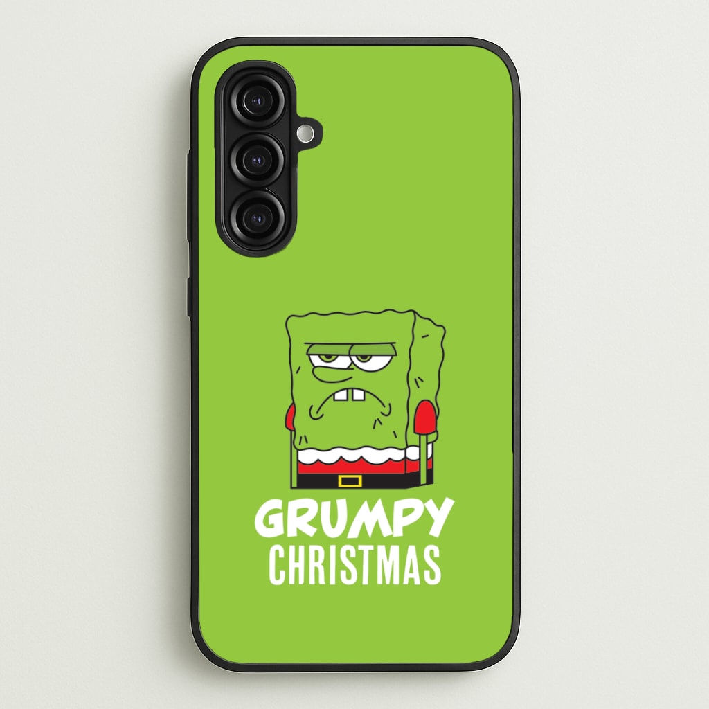 Grumpy Christmas Cartoon Sponge Galaxy A16 Case