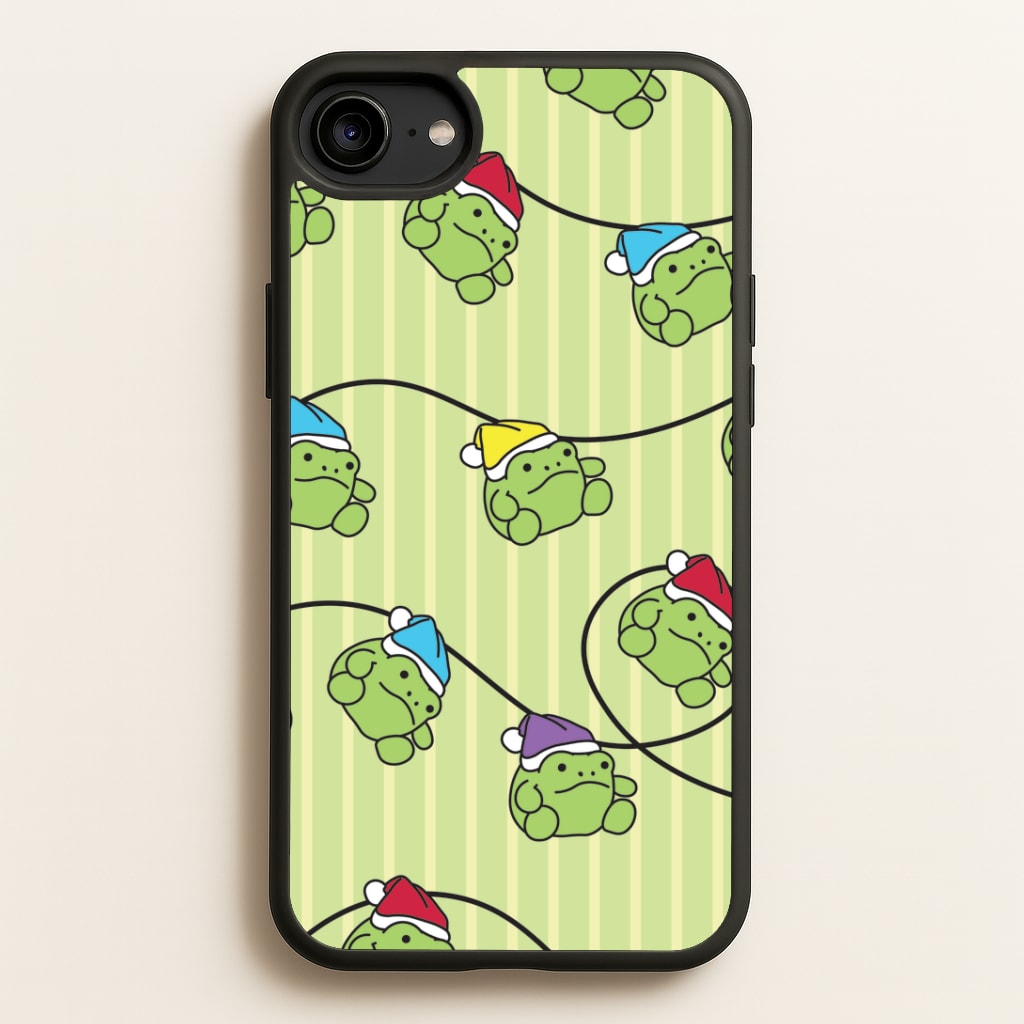 Christmas Frog Plush Fairylights Pattern iPhone 6 / 7 / 8 / SE Case