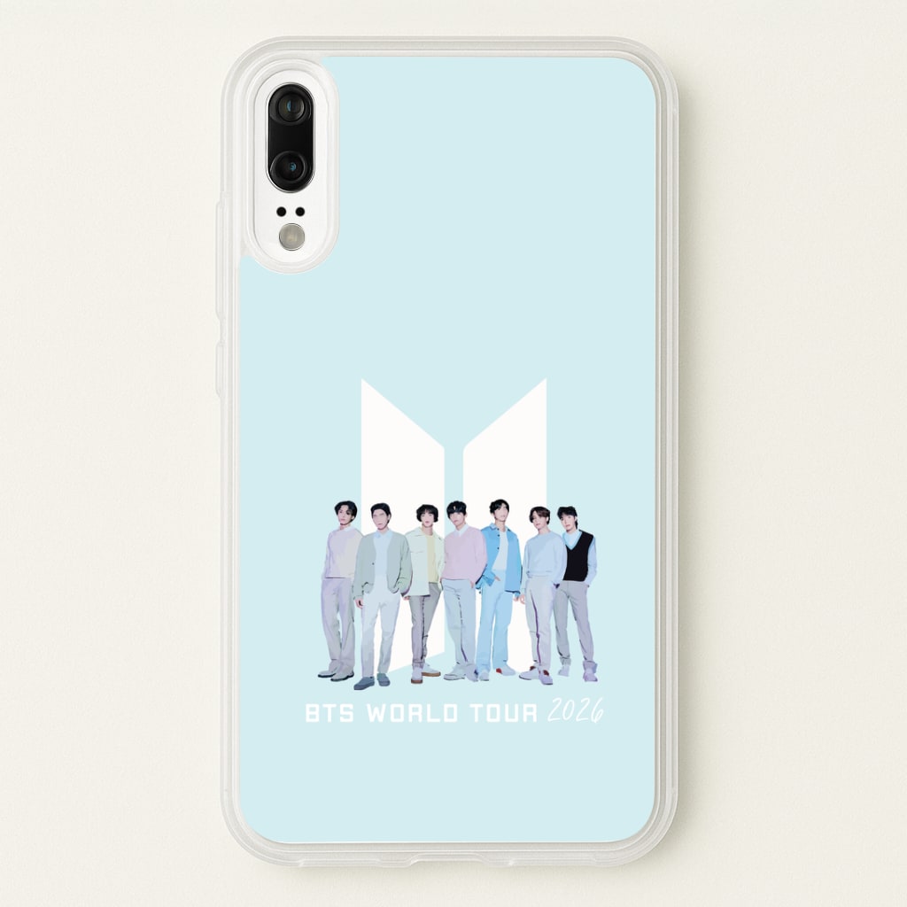 K-Pop Band Tour Pastel Blue Huawei P20 Case