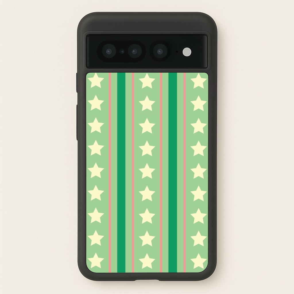 Stars And Stripes Christmas Pattern Google Pixel 7 Pro Case