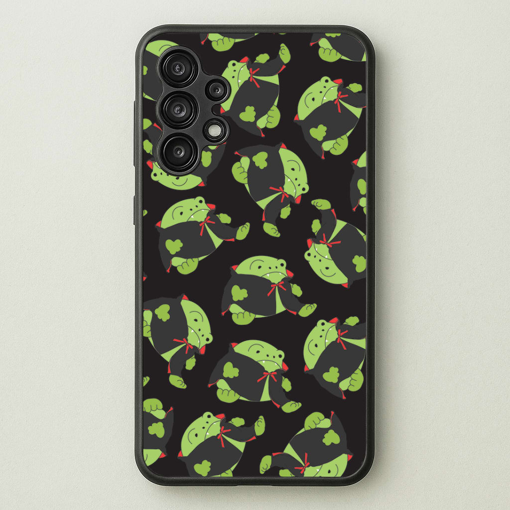 Vampire Frog Pattern - Halloween Galaxy A13 Case