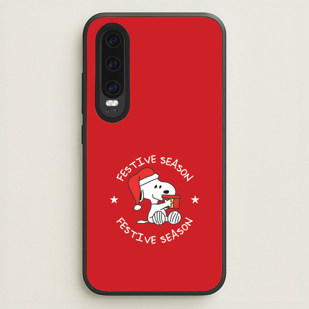 Cartoon Beagle Festive Season Huawei P30 Case
