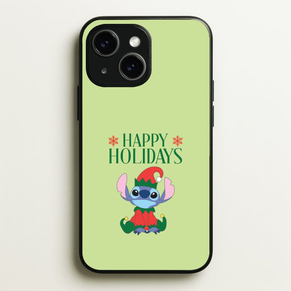Cute Blue Alien Elf iPhone 15 Case