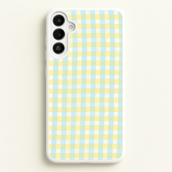 Lemonade Gingham Galaxy A36 Case