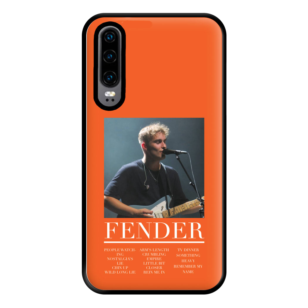 Fender Orange Song List Huawei P30 Case