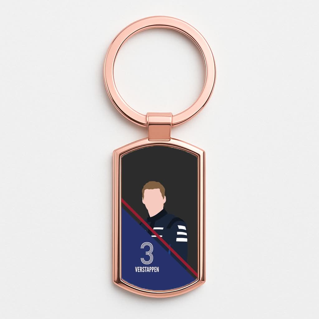 Verstappen 2026 Rose Gold Keyring
