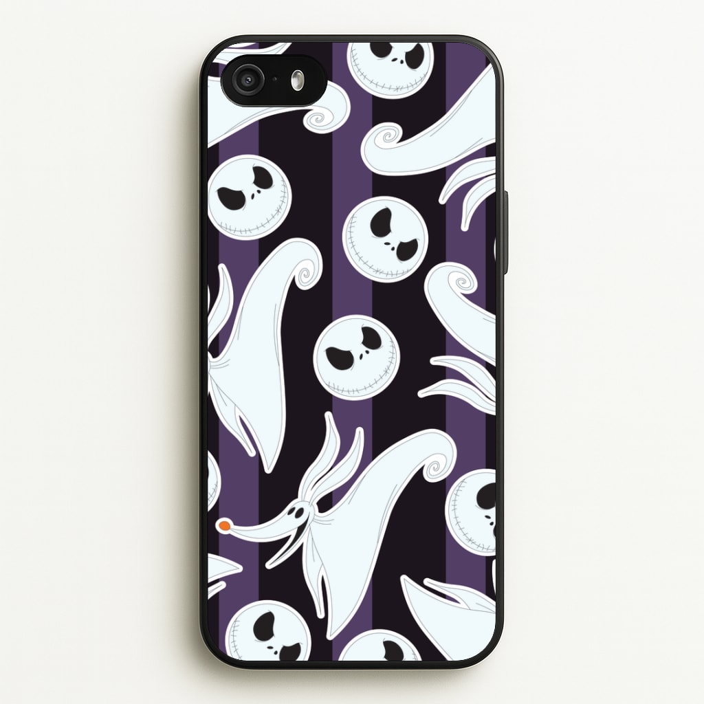 Skeleton Dog And Face Pattern iPhone 5 / 5s / SE 2016 Case