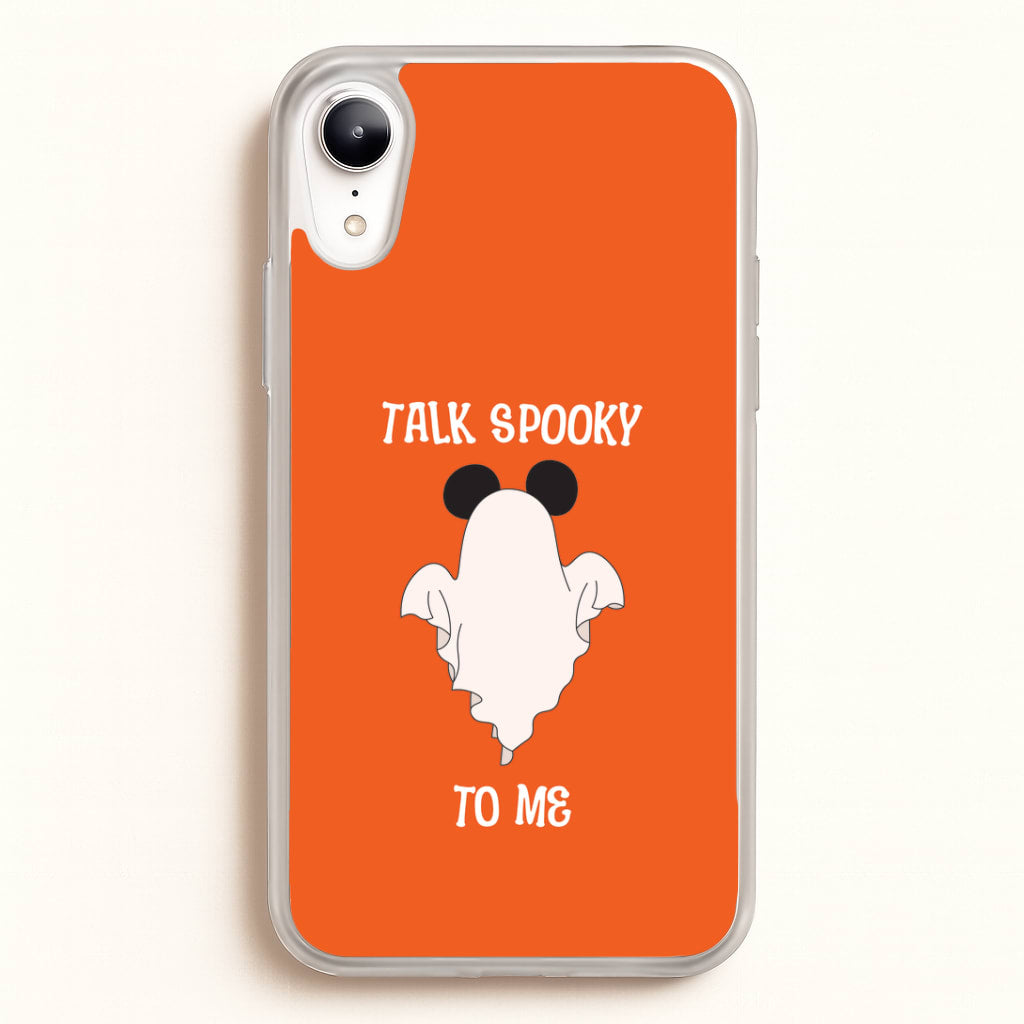 Talk Spooky To Me Mouse Ghost iPhone XR Case