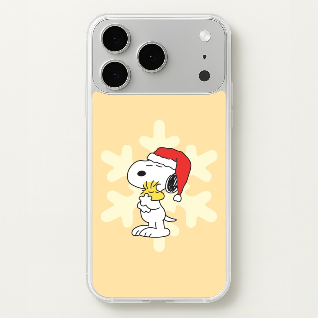 Christmas Cartoon Beagle And Bird iPhone 17 Pro Max Case