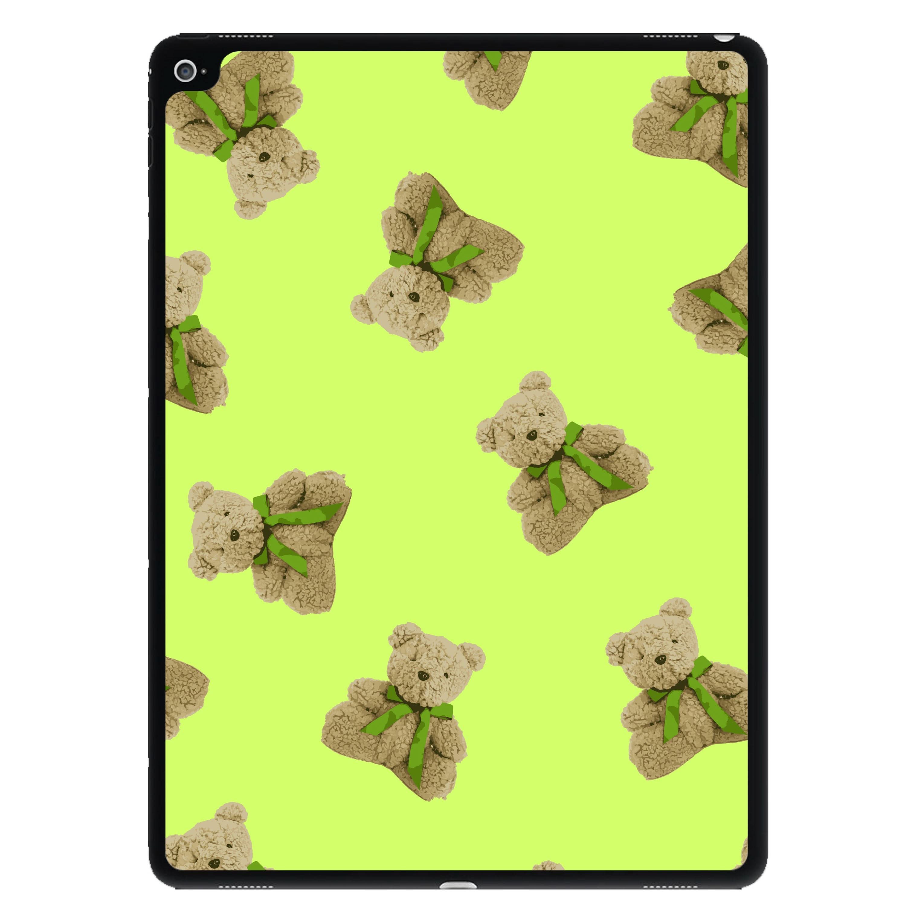 Green Teddy Bears iPad Case