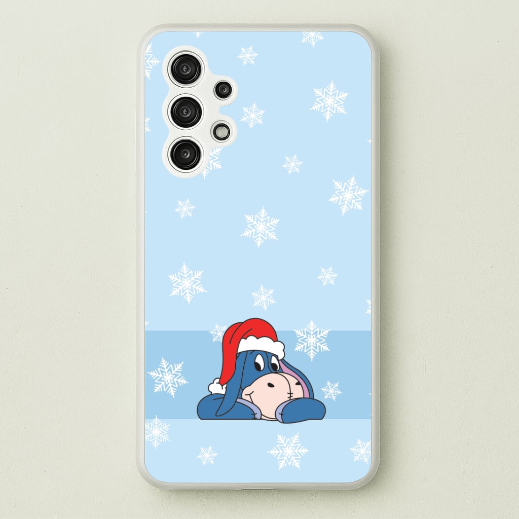 Cartoon Donkey Snowflakes Galaxy A13 Case