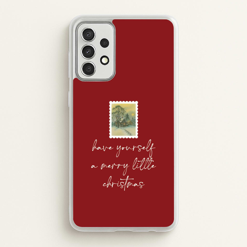 A Merry Little Christmas Stamp Galaxy A52 / A52s Case