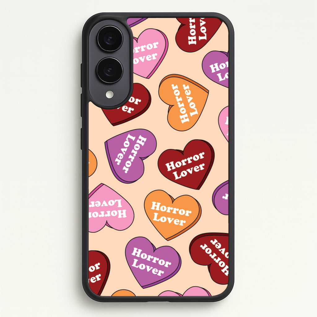 Horror Lover Hearts Pattern Galaxy S25 Edge Case
