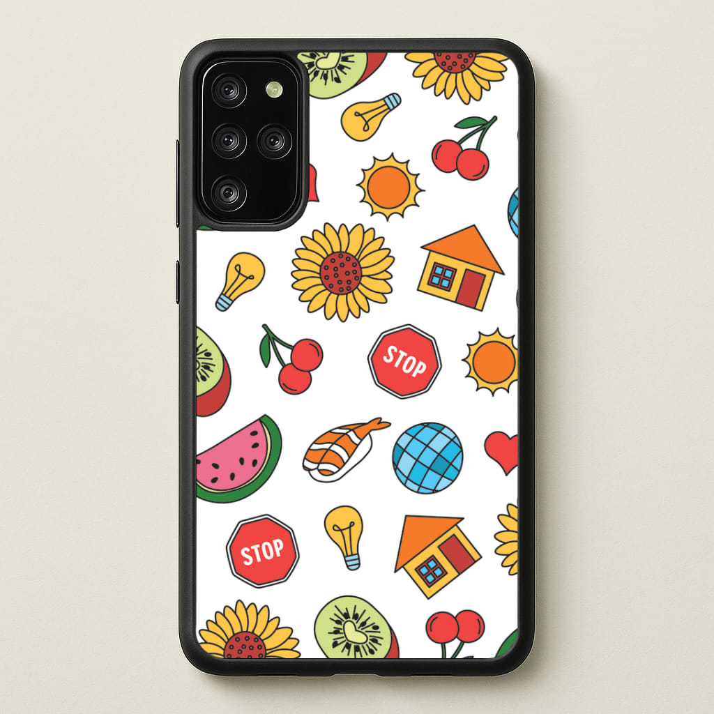 Harry Stickers Pattern Galaxy S20 Plus Case