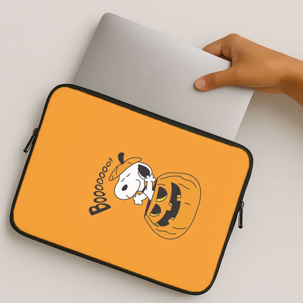Cartoon Beagle Pumpkin MacBook Cover