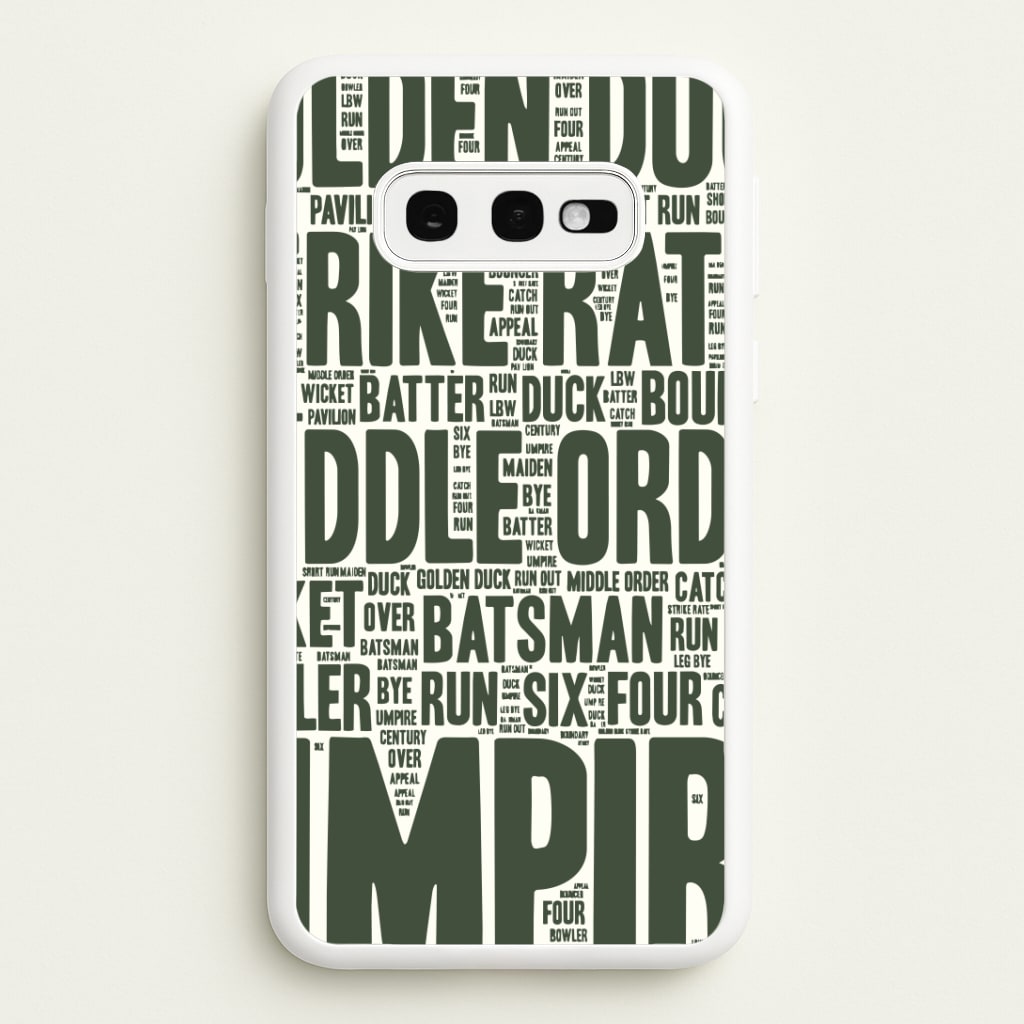 Cricket Wordscape Galaxy S10e Case