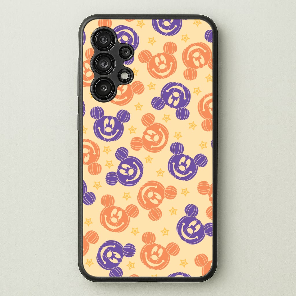 Pumkin Mouse And Stars Pattern Galaxy A13 Case