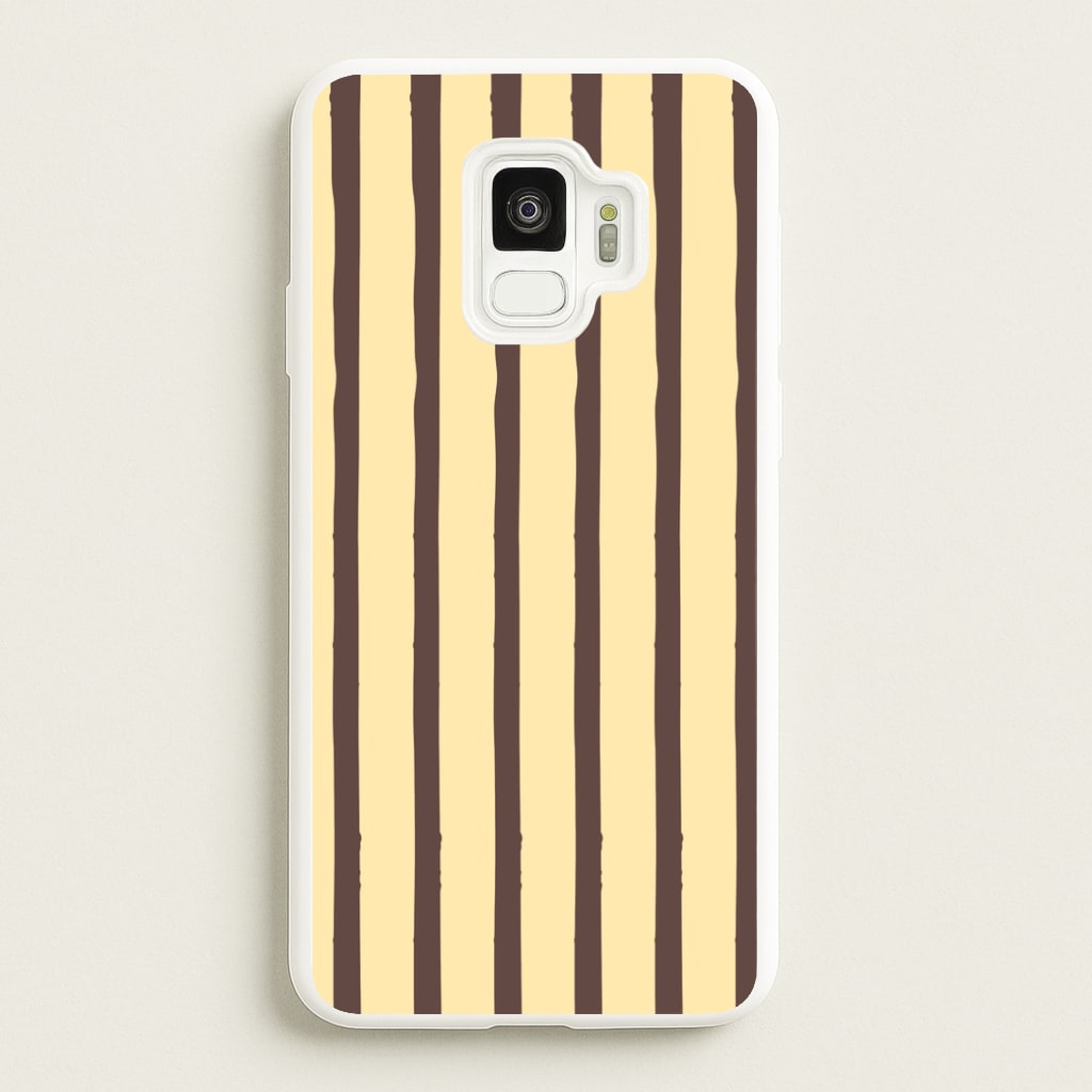 Vanilla & Chocolate Stripes Galaxy S9 Case