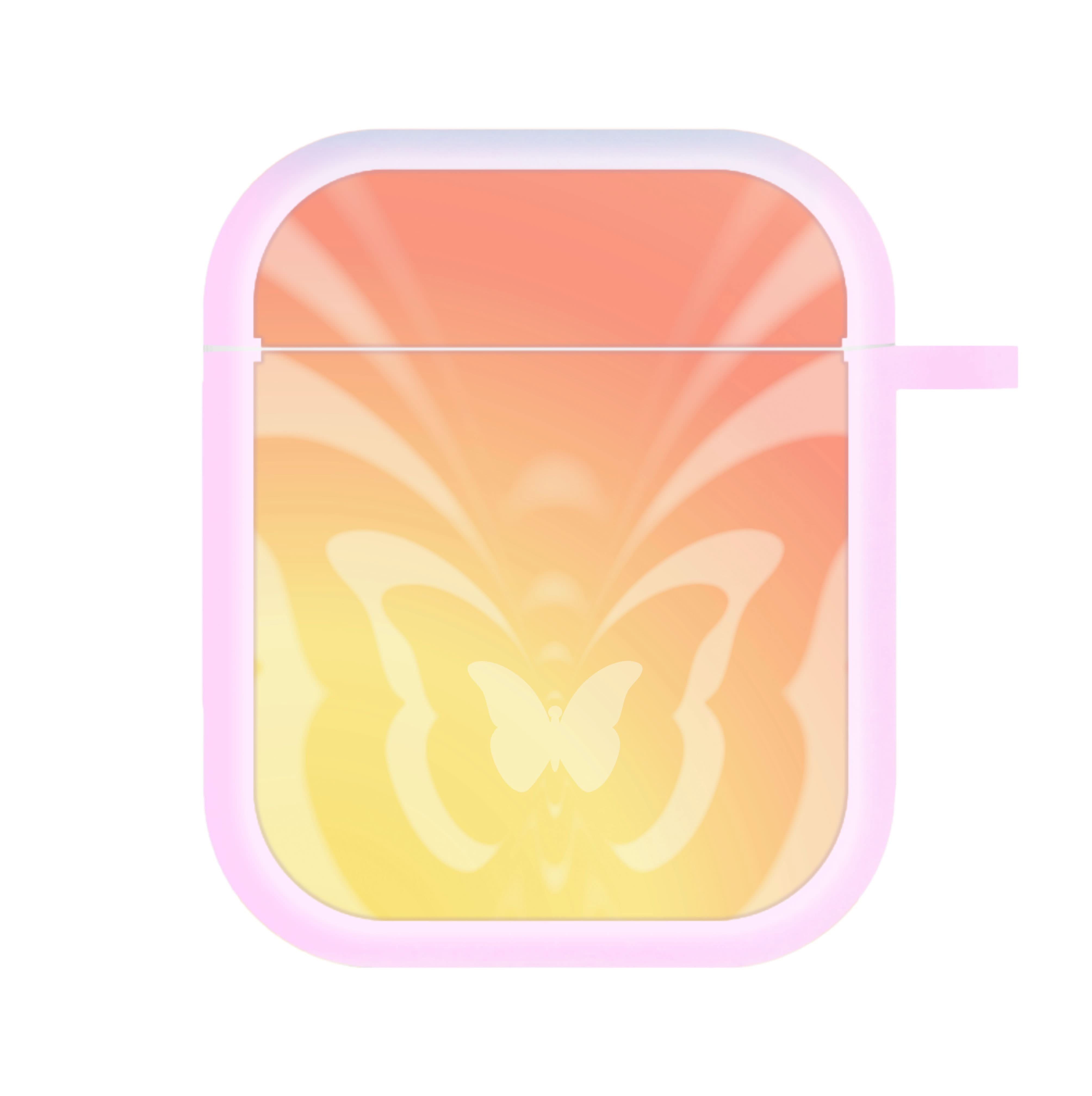 Butterfly Gradient Yellow AirPods Case