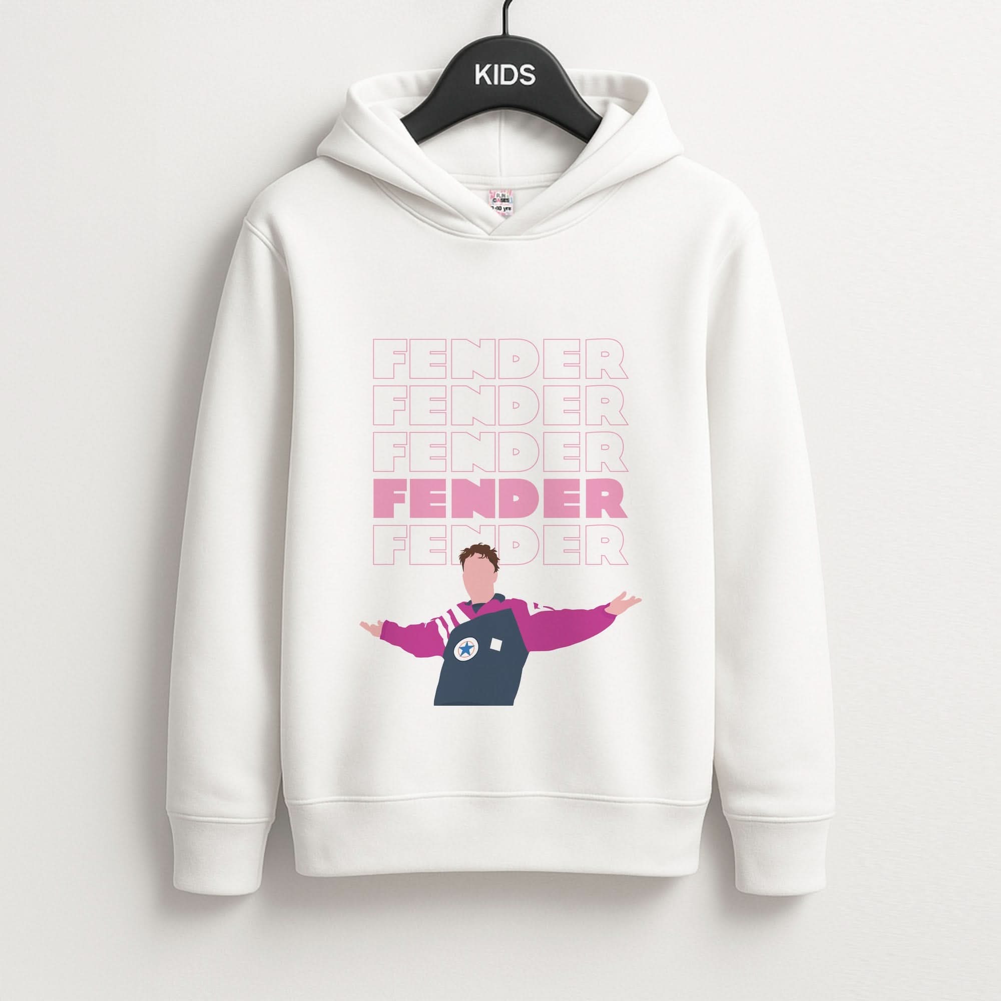 Fender Pink Sports Jersey Kids Hoodie
