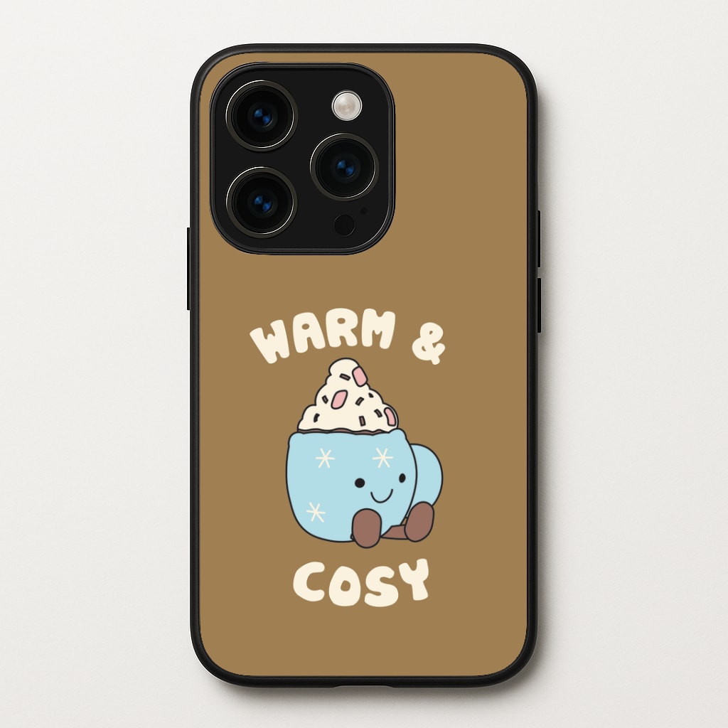 Hot Cocoa Plush Quote iPhone 15 Pro Max Case