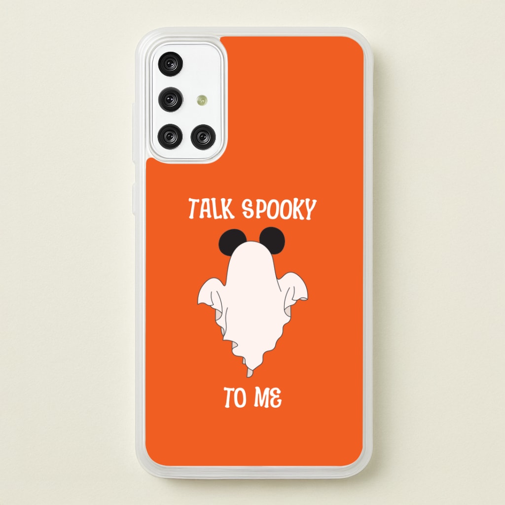 Talk Spooky To Me Mouse Ghost Galaxy A71 Case