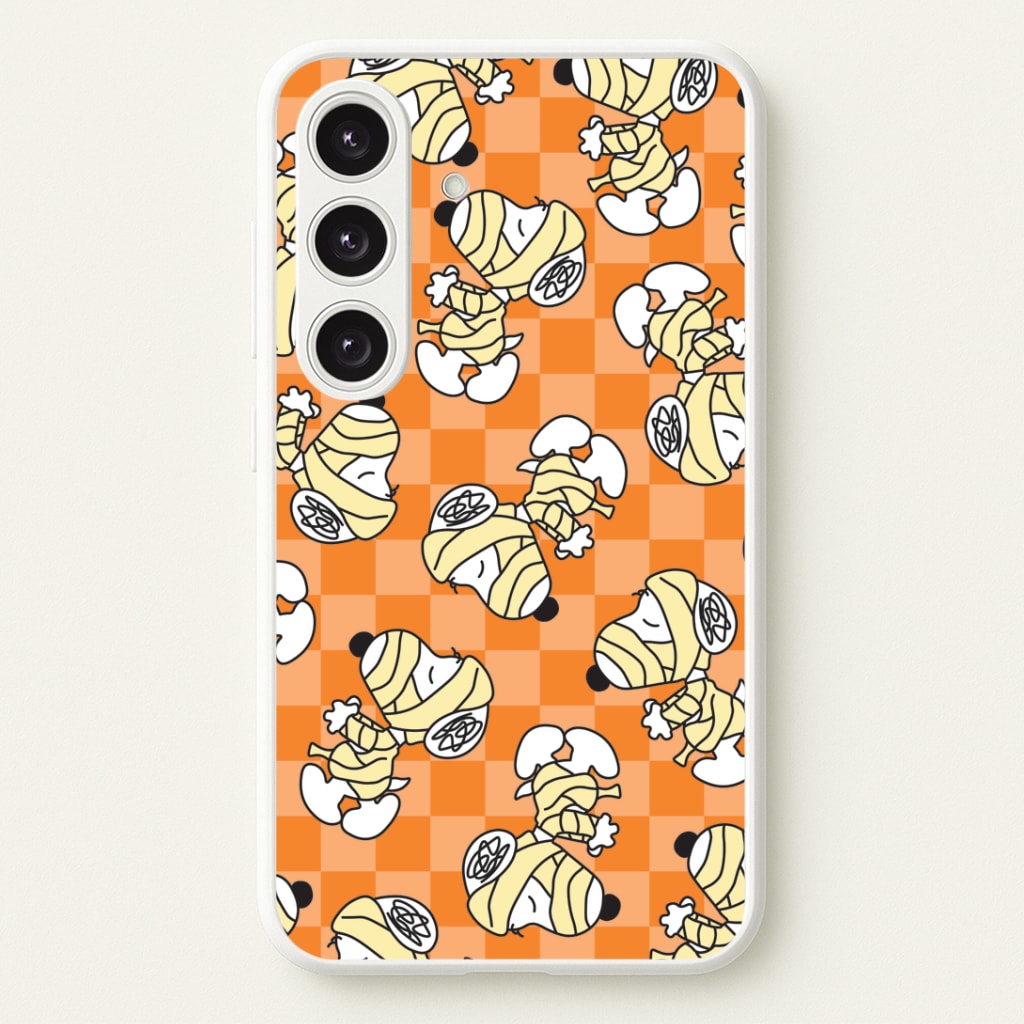 Mummy Cartoon Beagle Pattern Galaxy S24FE Case