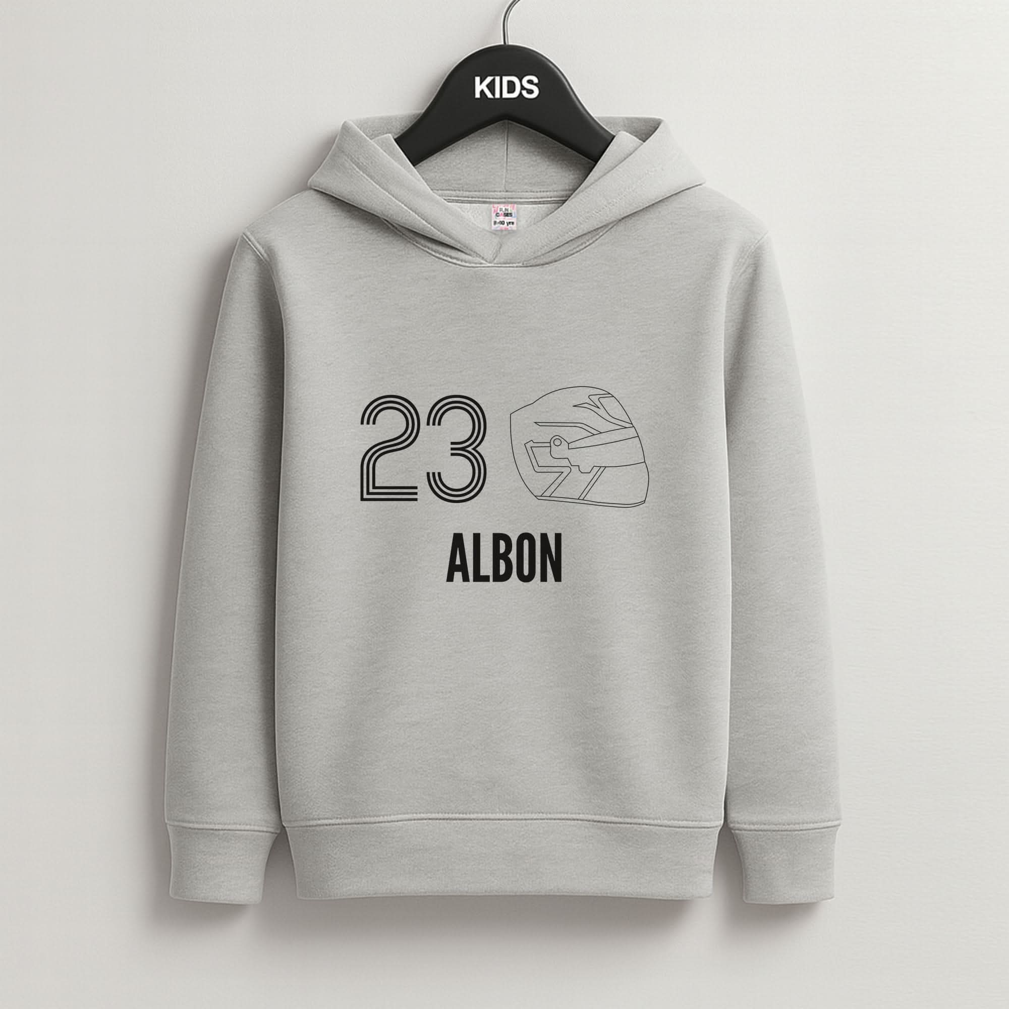 Albon Helmet 2026 Grey Kids Hoodie
