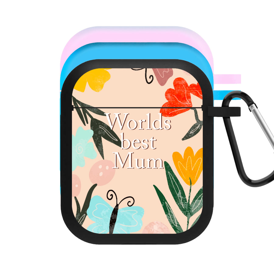 Worlds Best Mum - Floral Mother's Day AirPods Case