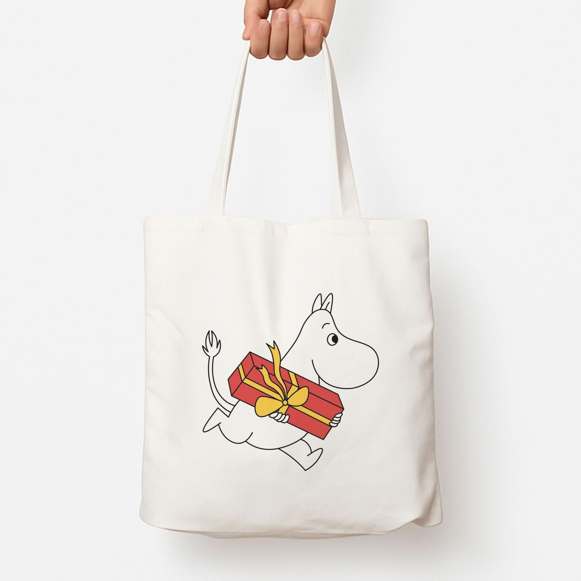 Red Present Moom Tote Bag