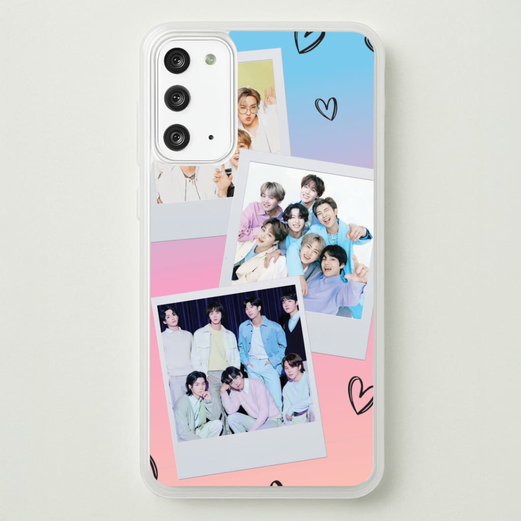 K-Pop Band Polaroid Collage Galaxy Note 20 Case