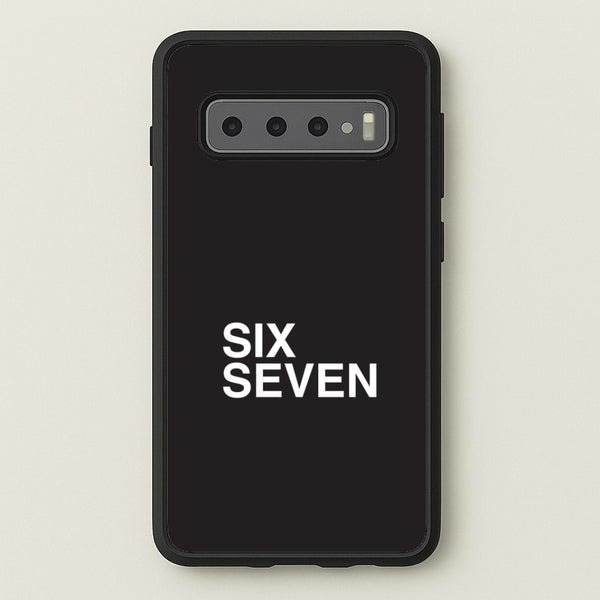 6 7 Black Galaxy S10 Case