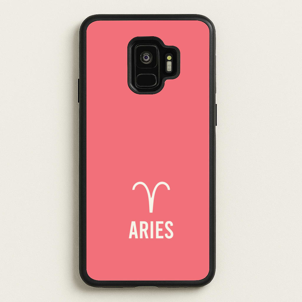Aries Pastel Zodiac Galaxy S9 Case