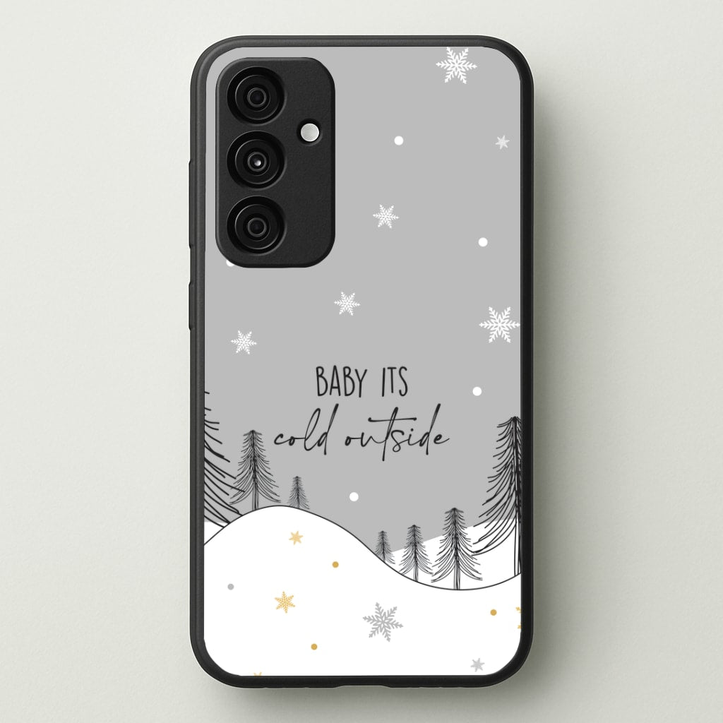 Baby It's Cold Outisde Landscape Galaxy A55 Case