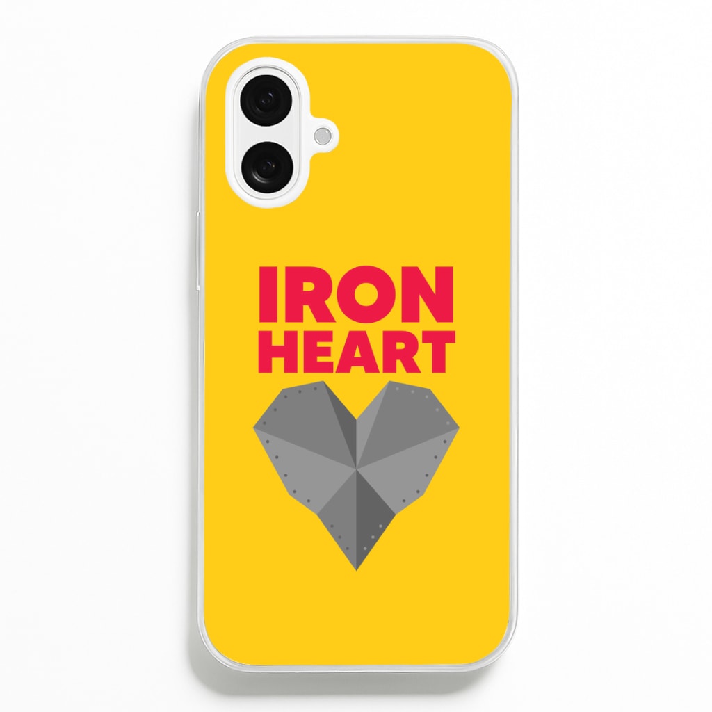 Metal Heart iPhone 16 Plus Case