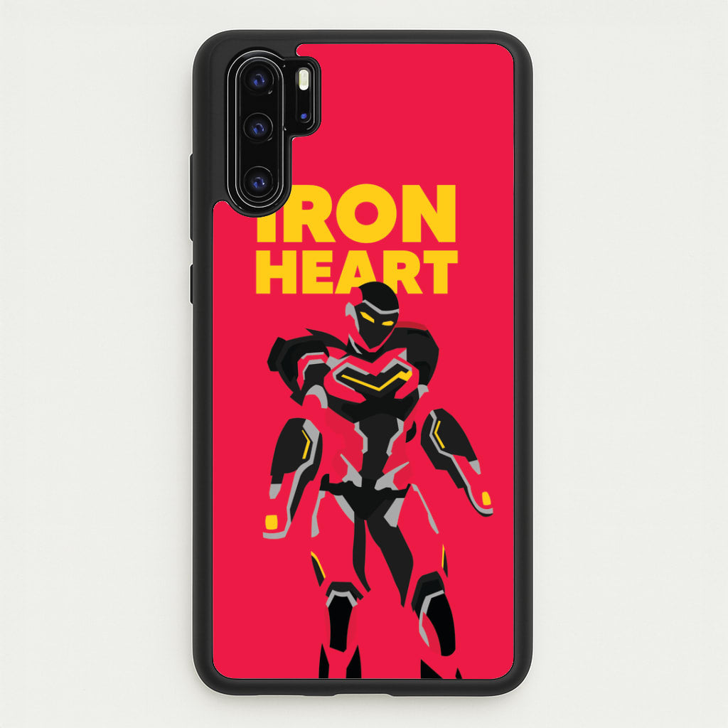 Metal Heart Hero Standing Huawei P30 Pro Case
