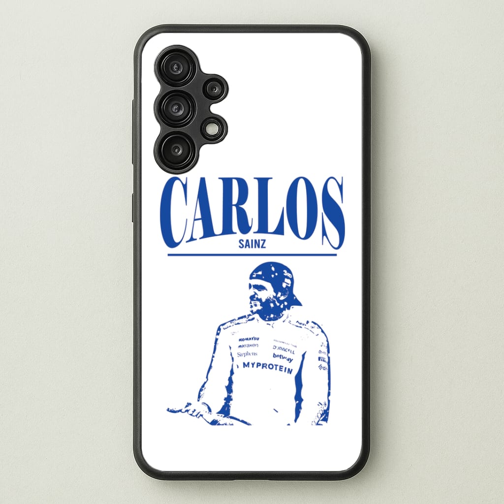 Carlos White And Blue Galaxy A13 Case
