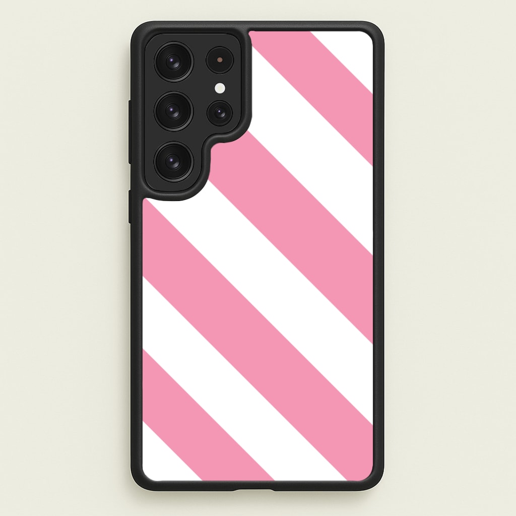 Candy Cane Stripes Galaxy S22 Ultra Case