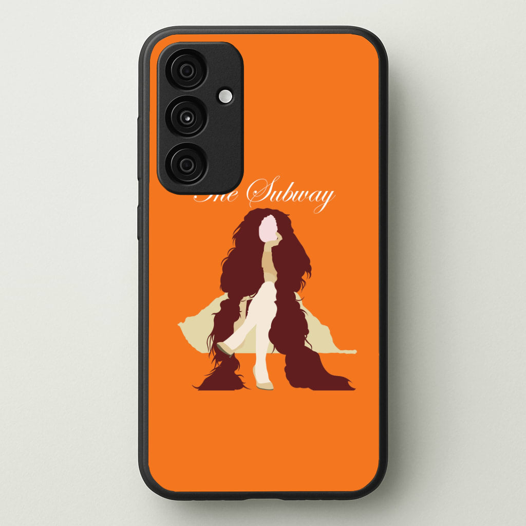 Subway Orange Galaxy A55 Case