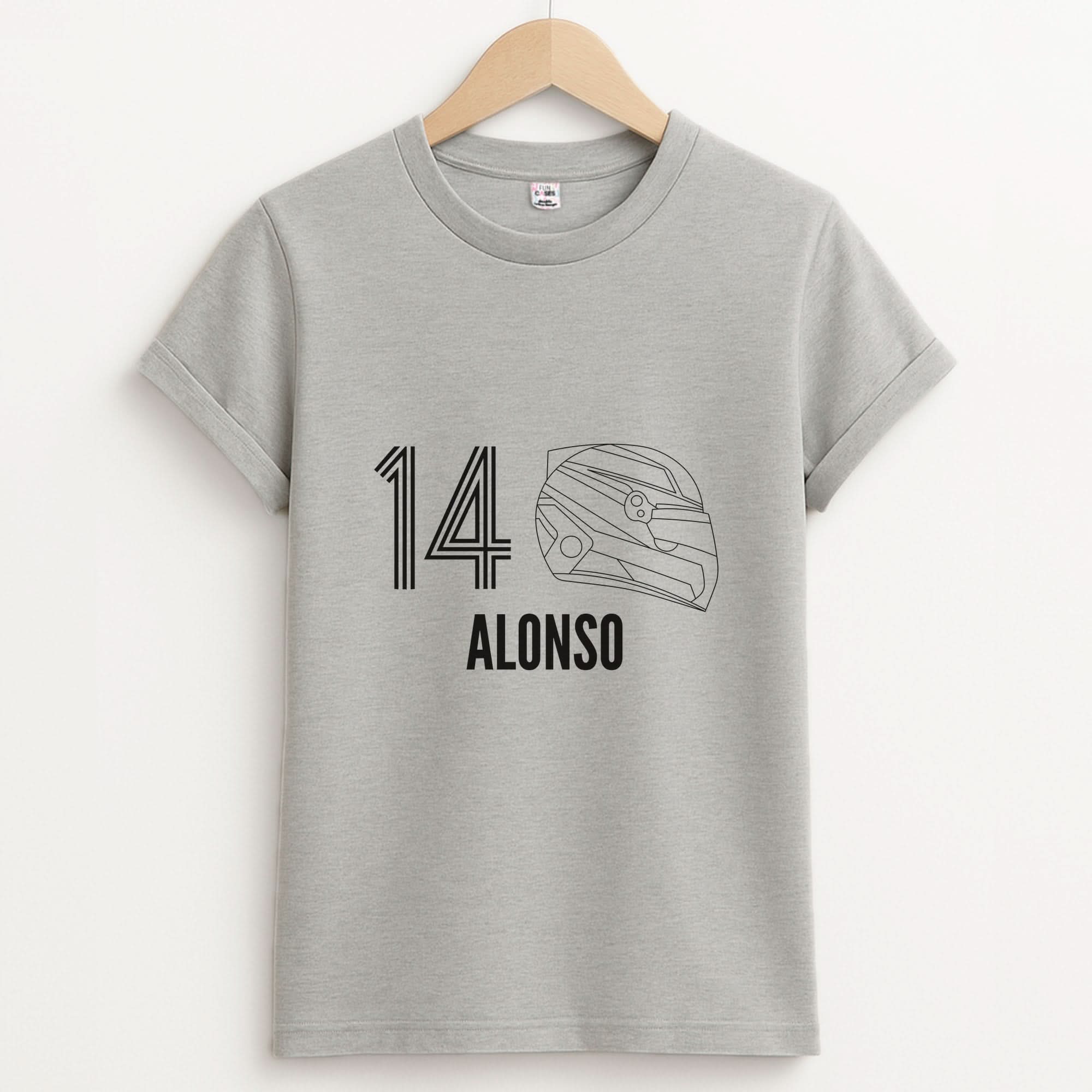 Alonso Helmet 2026 Unisex Grey T-Shirt