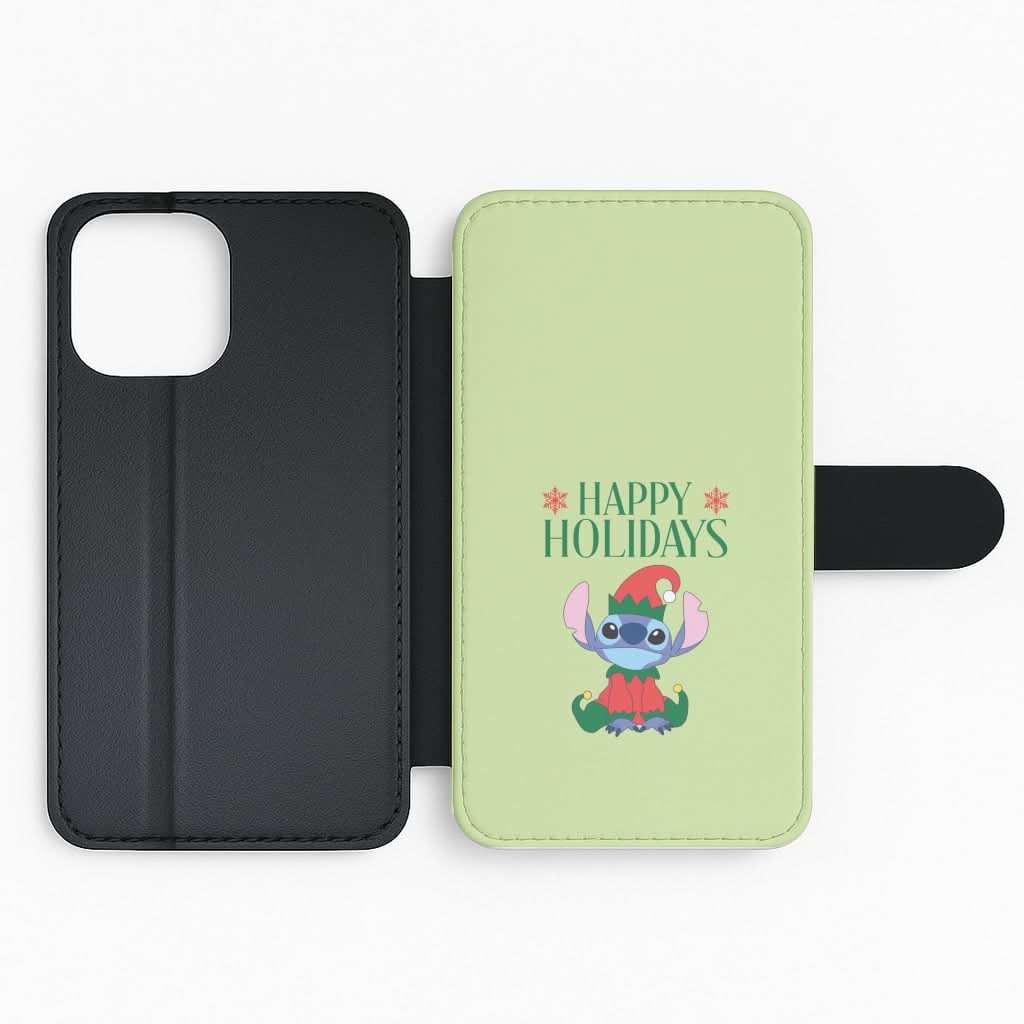 Cute Blue Alien Elf Flip Phone Case