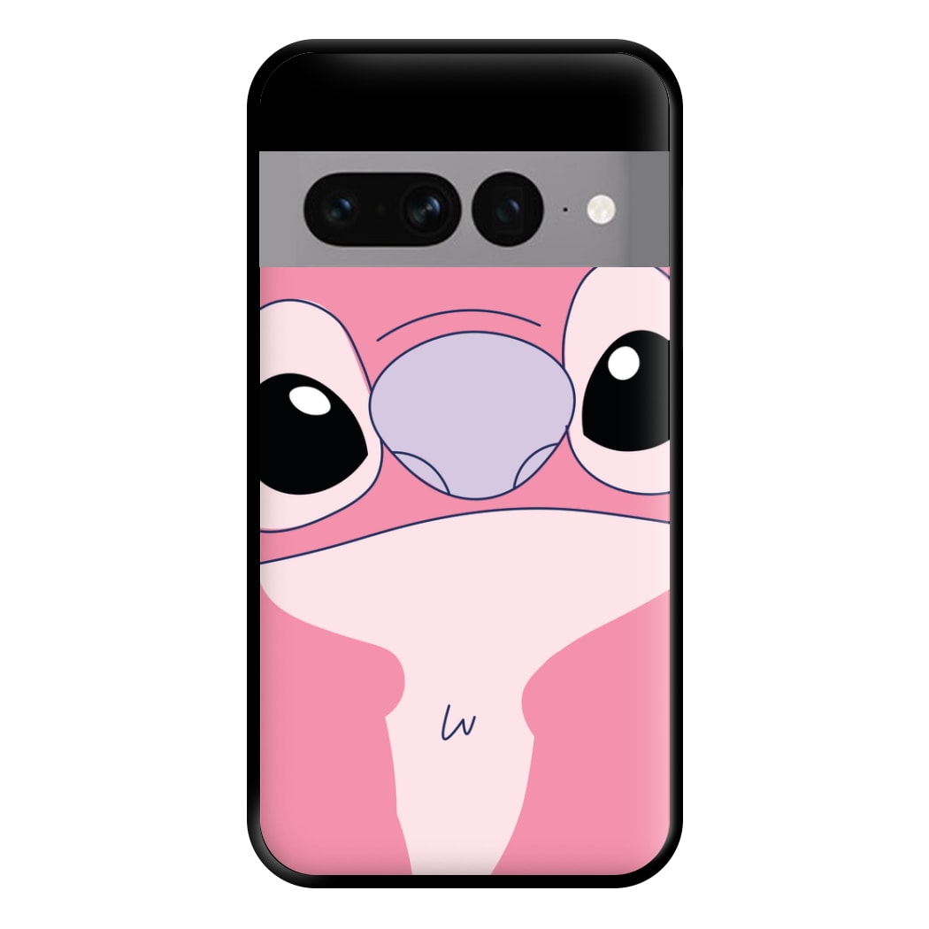 Cute Pink Alien Face Google Pixel 7 Pro Case