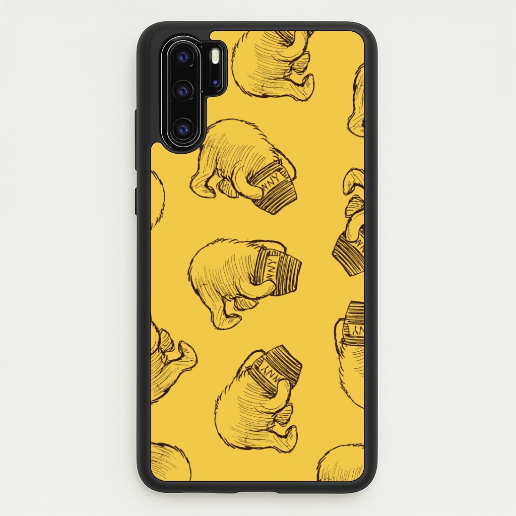 Winnie Honey Pot Pattern Huawei P30 Pro Case