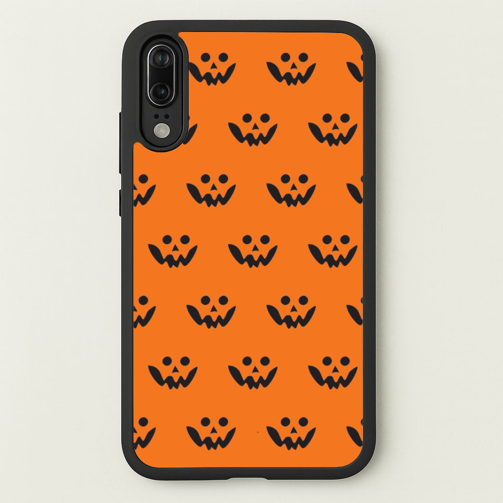 Carved Pumpkin Face Pattern Huawei P20 Case
