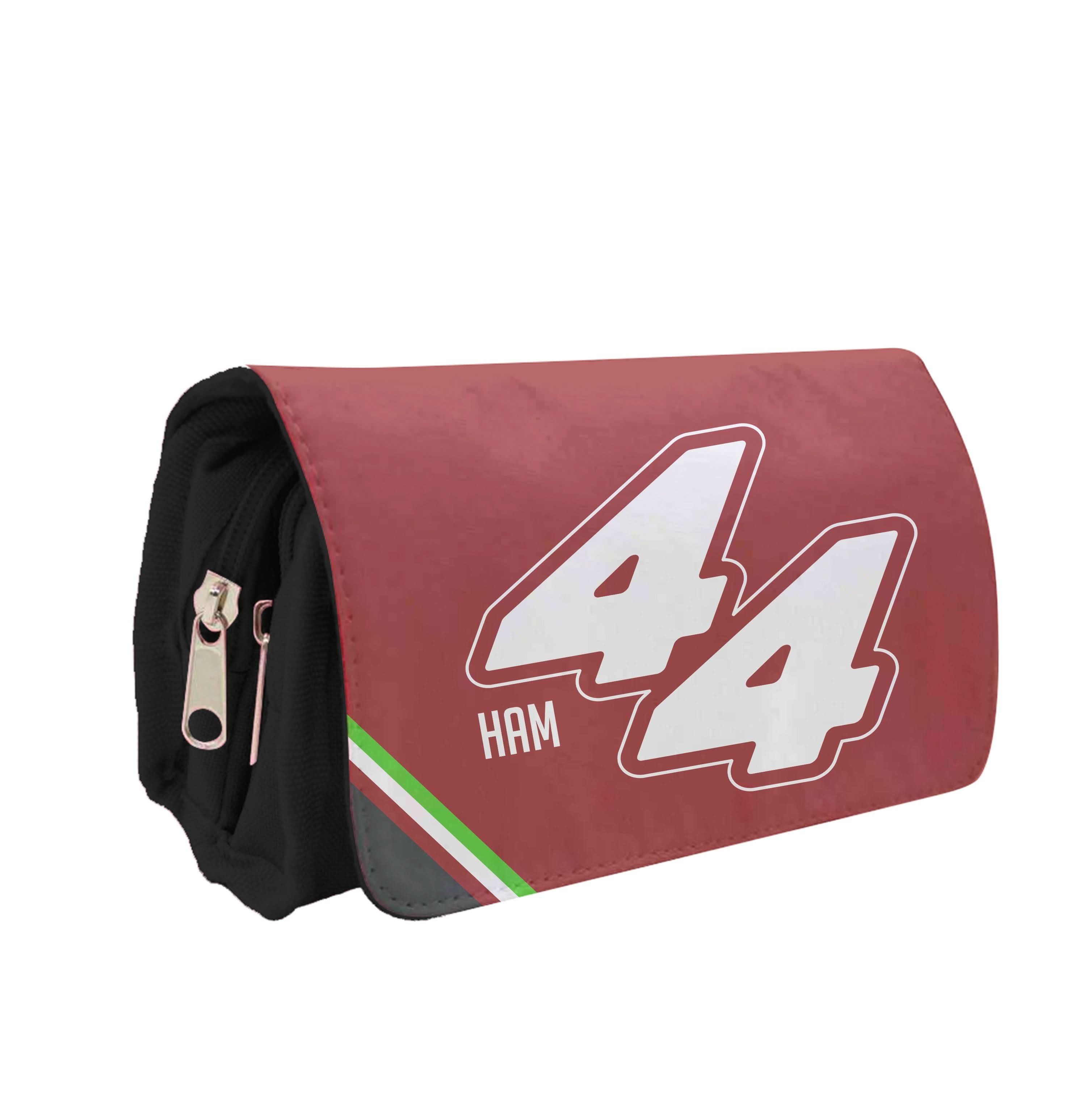 Dark Red Retro 44 Pencil Case