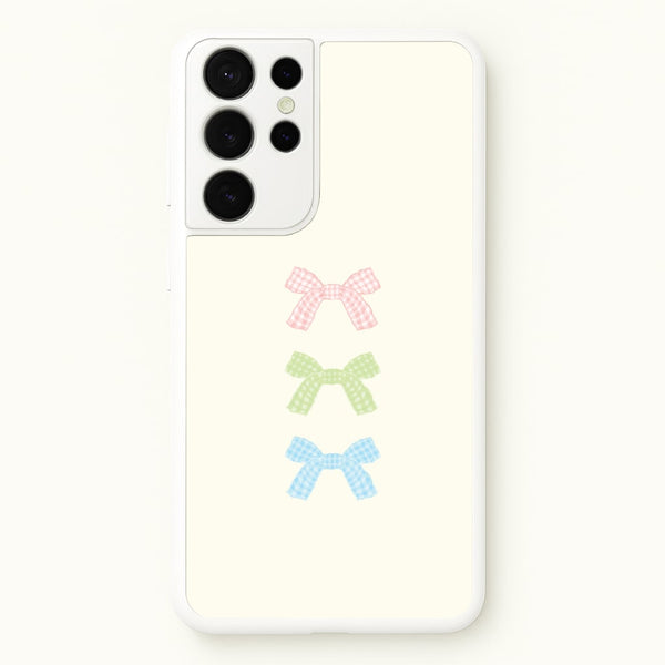 Gingham Tiered Ties Galaxy S21 Ultra Case