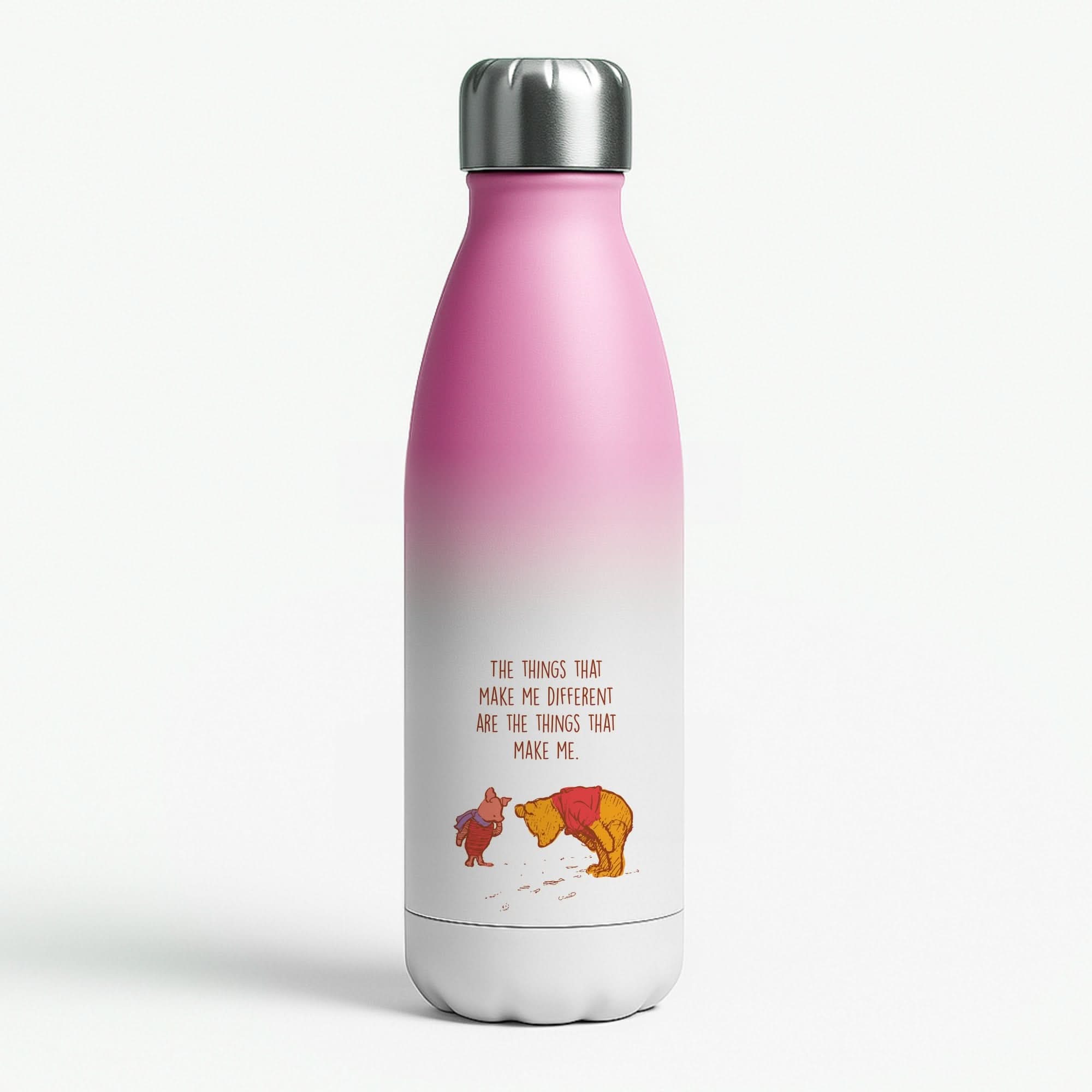 The Things That Make Me Different Pink Water Bottle