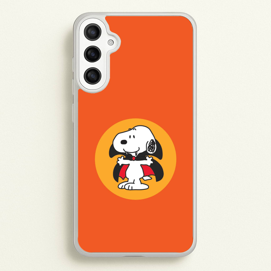 Cartoon Beagle Vampire Galaxy A34 Case