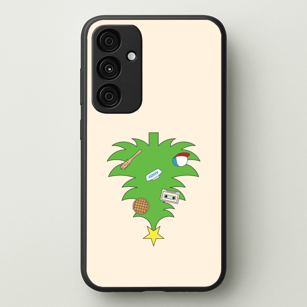 Upside Down Christmas Tree Galaxy A35 Case